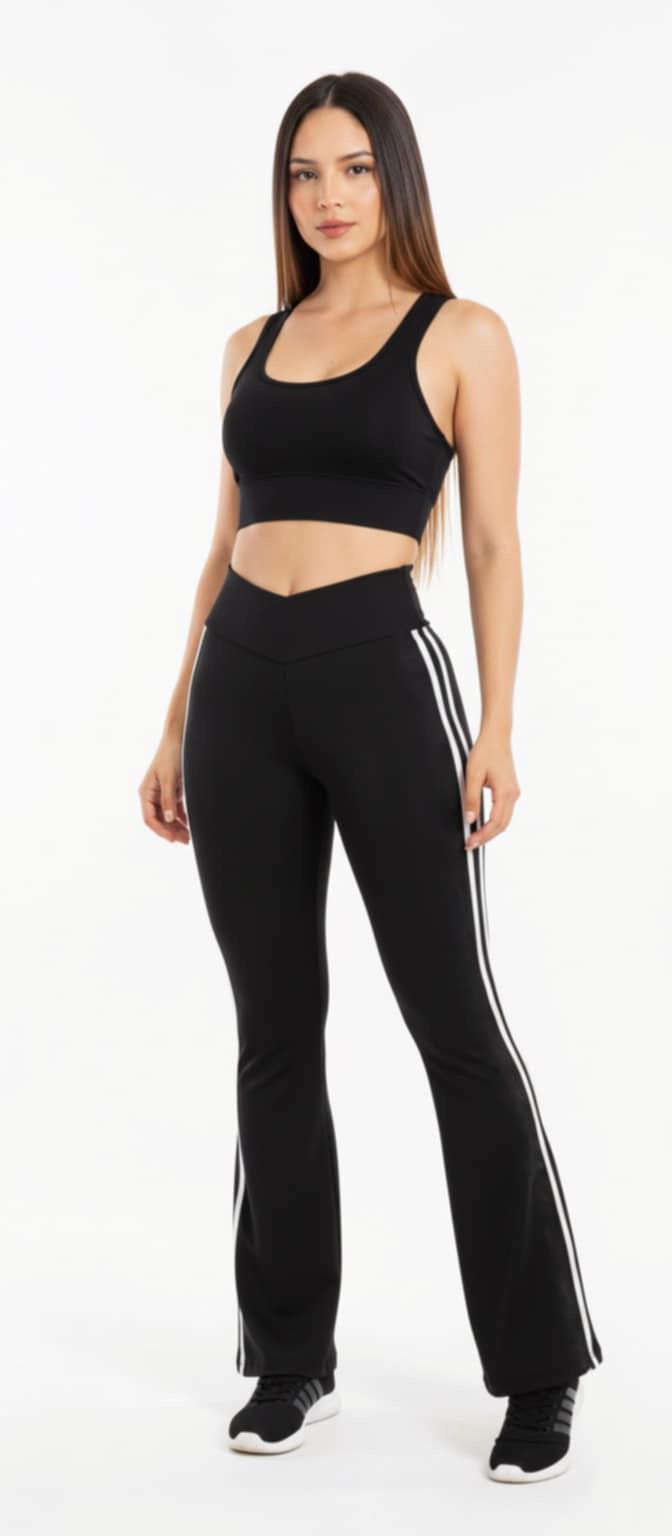 Conjunto Top Pantalon bota campana